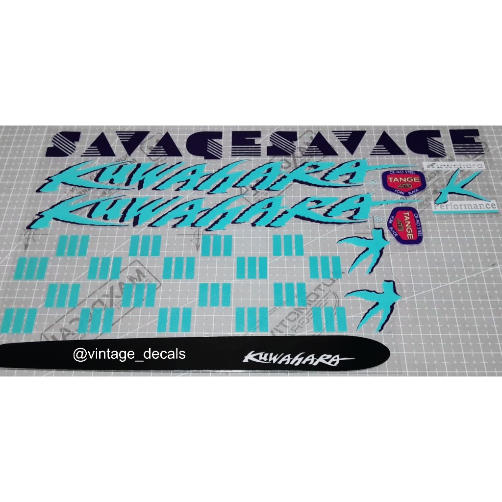sticker sepeda KUWAHARA SAVAGE