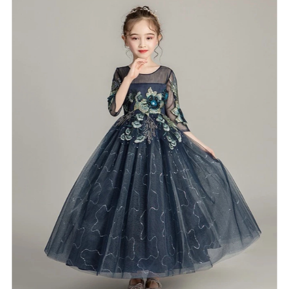 SPP2025-Gaun  natal anak dress natal anak baju natal anak gaun kembang anak dress kembang anak baju 