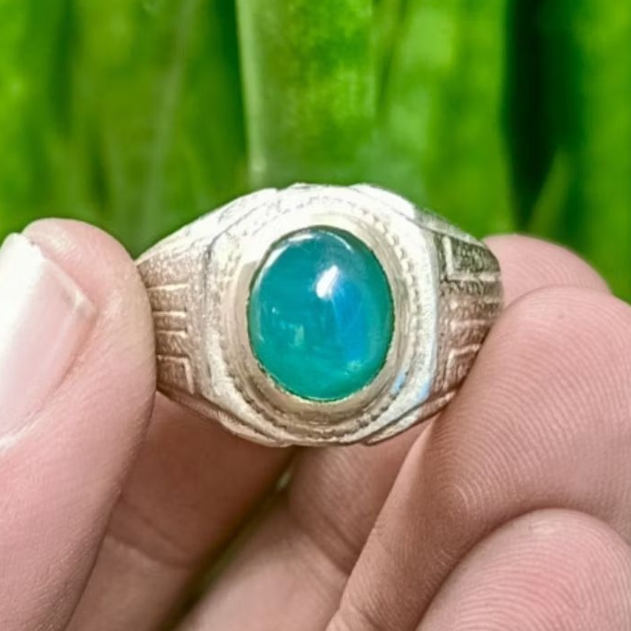 Cincin Batu Bacan Doko Kristal Natural