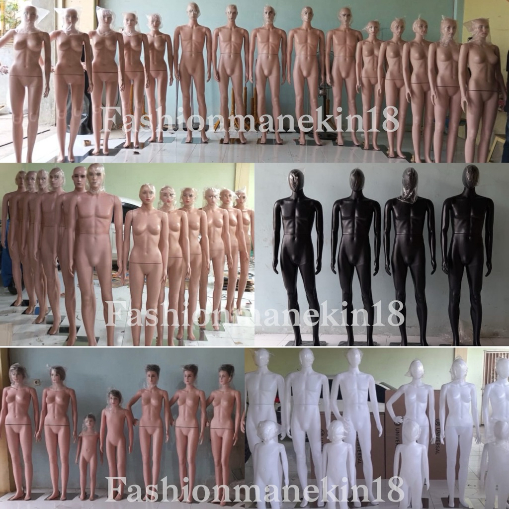 Berkah_Seratus Manekin Fullbody Wanita Dewasa Plastik + Patung Fullbody Wanita + Patung Baju Wanita