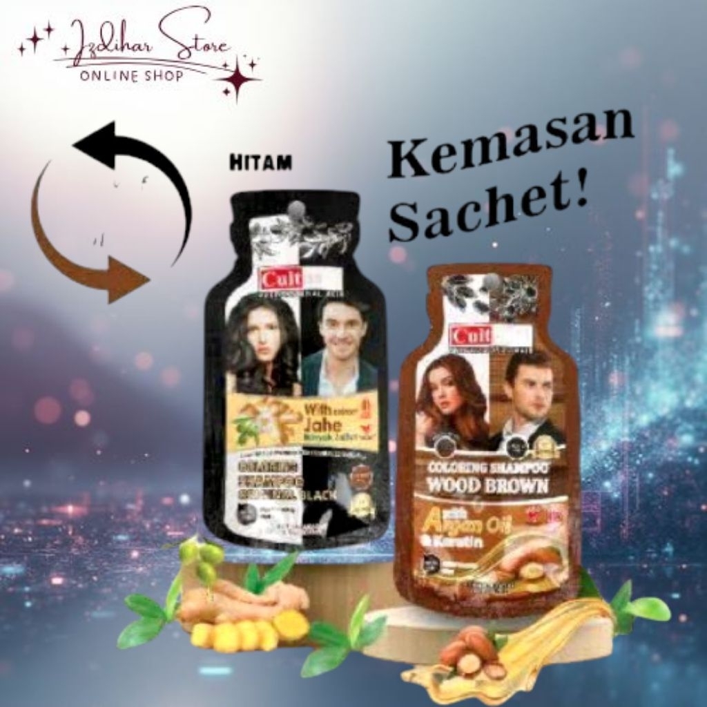 Cultusia Coloring Shampo Kemasan Sachet isi 25ml - Shampo Uban [Per 1Pcs]