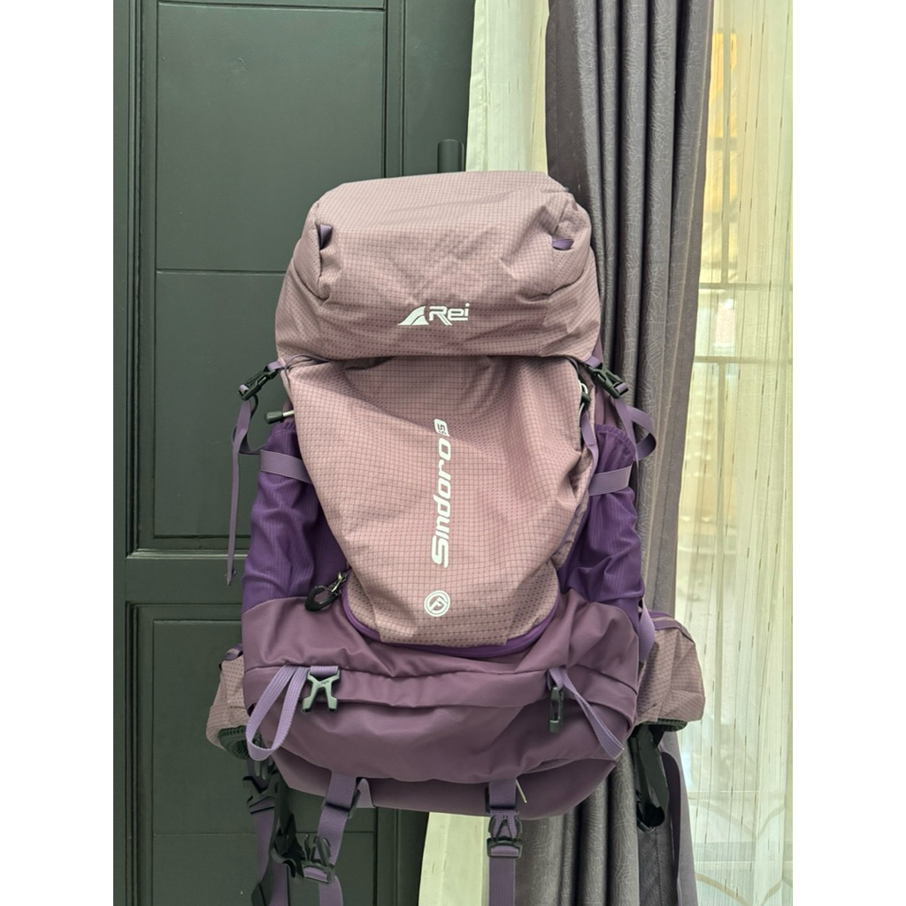 Tas Gunung Carrier Premium Arei 55L Purple