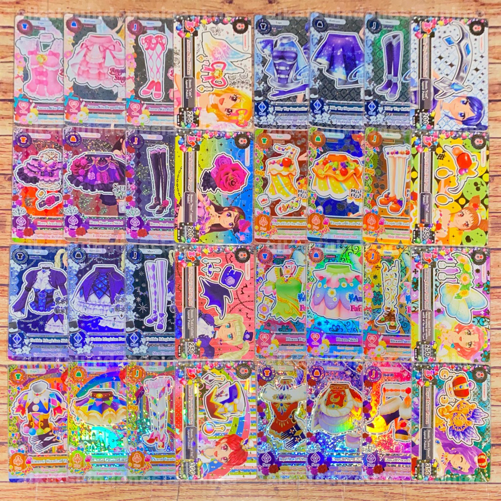 Kartu Aikatsu Premium Accessory Season 1 Ichigo Angely Sugar Aoi Futuring Girl Ran Spicy Ageha Otome
