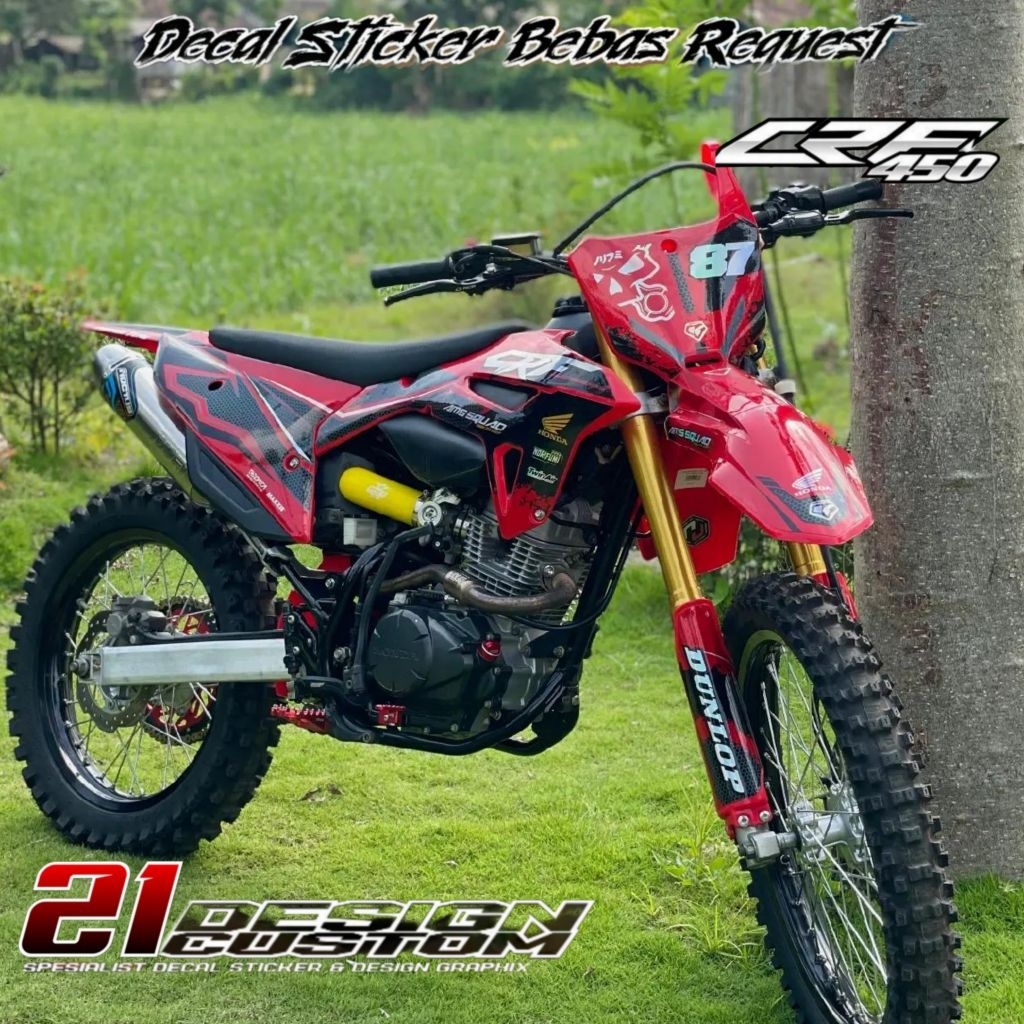DECAL CRF 450 FULLBODY DESIGN TERBARU 2025 KEREN