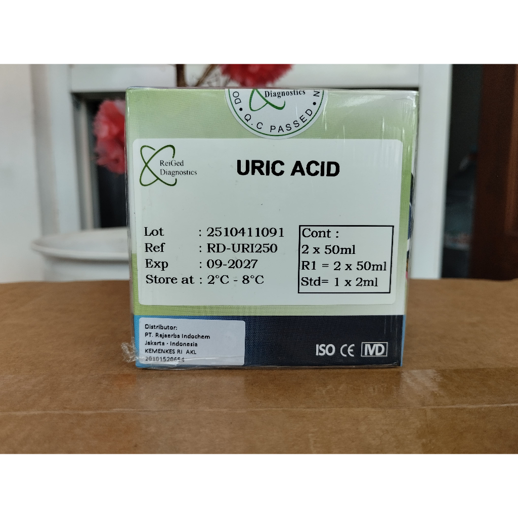 Reagen Uric Acid atau Asam Urat merek reiged