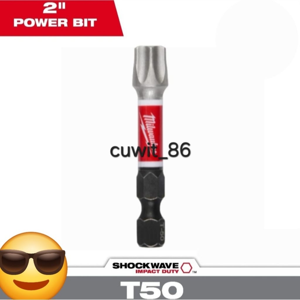 Mata Obeng Bintang Milwaukee T50 / Kunci Impact kaliper yamaha