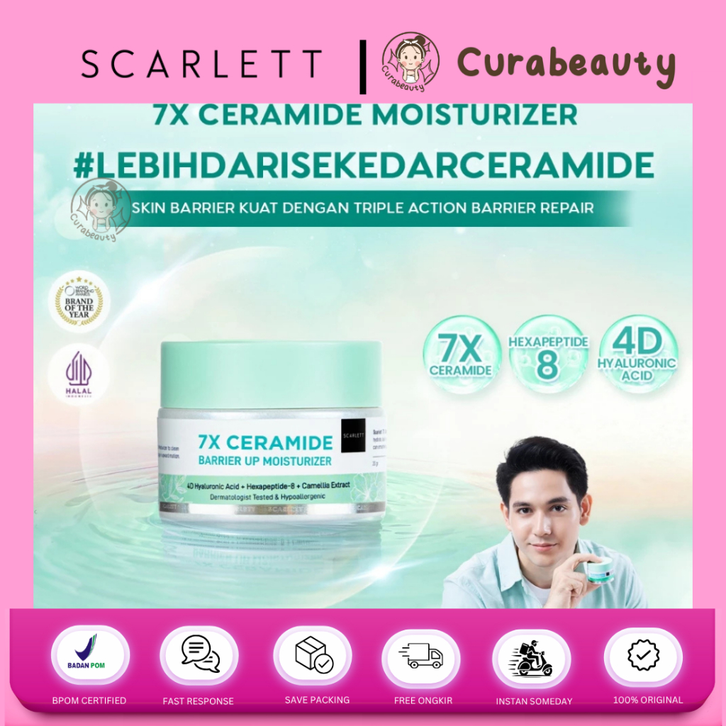 •CURABEAUTY• MANADO SCARLETT WHITENING 7X CERAMIDE MOISTURIZER