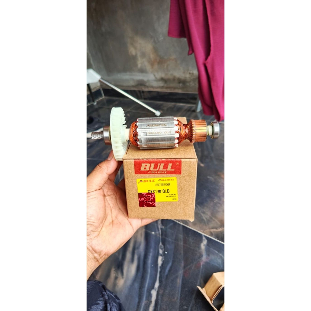 Angker armature Bull GKS 190 OLD LAMA for mesin serkel circular saw Bosch 7 inch