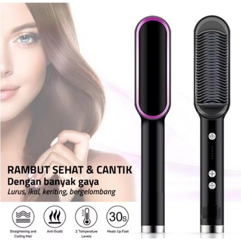 Catok Sisir Pelurus Rambut 2in1 | Catokan Meluruskan Rambut