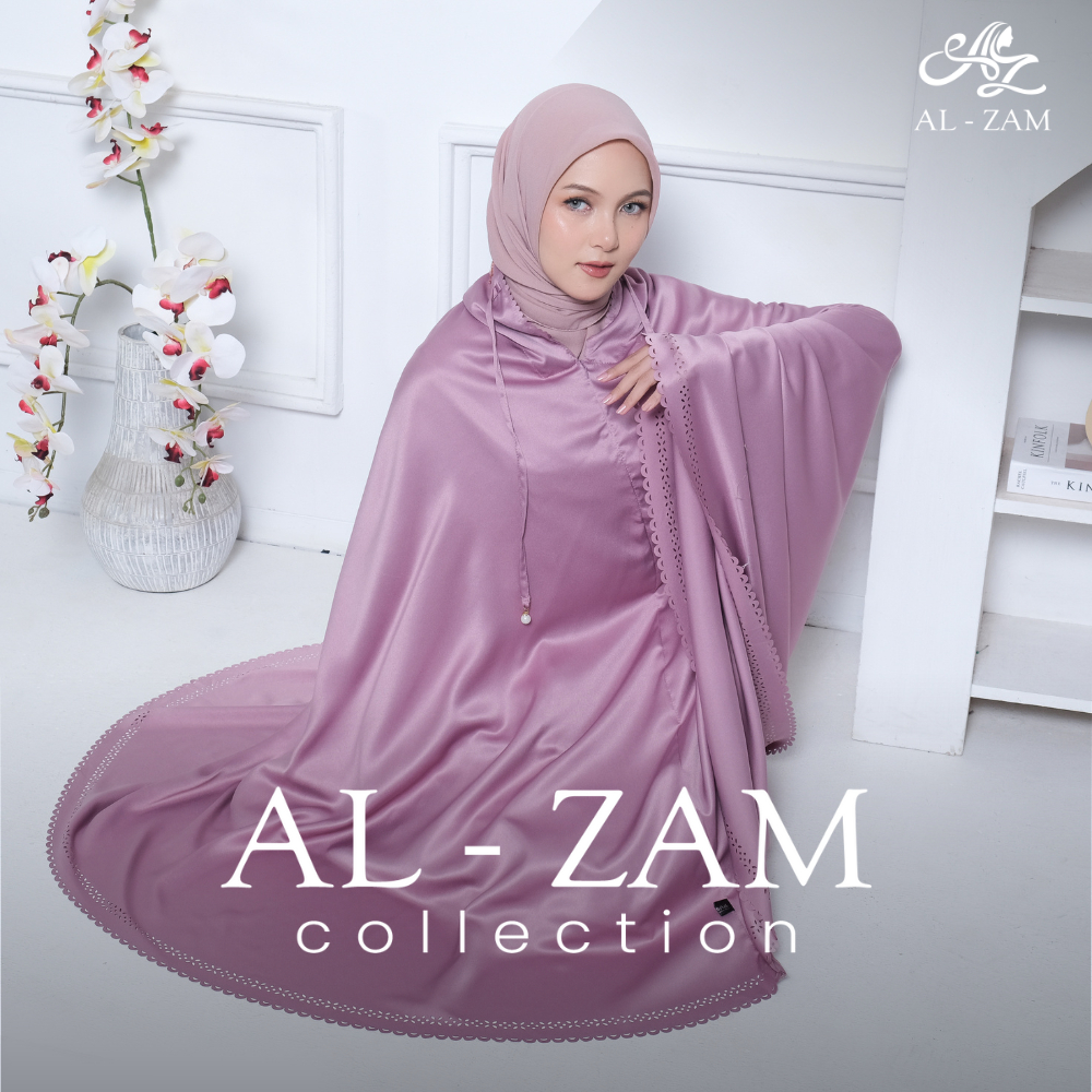 AL-ZAM MUKENA SILK PREMIUM DEWASA | MUKENA TRAVELING | MUKENA SATIN SILK JUMBO DEWASA
