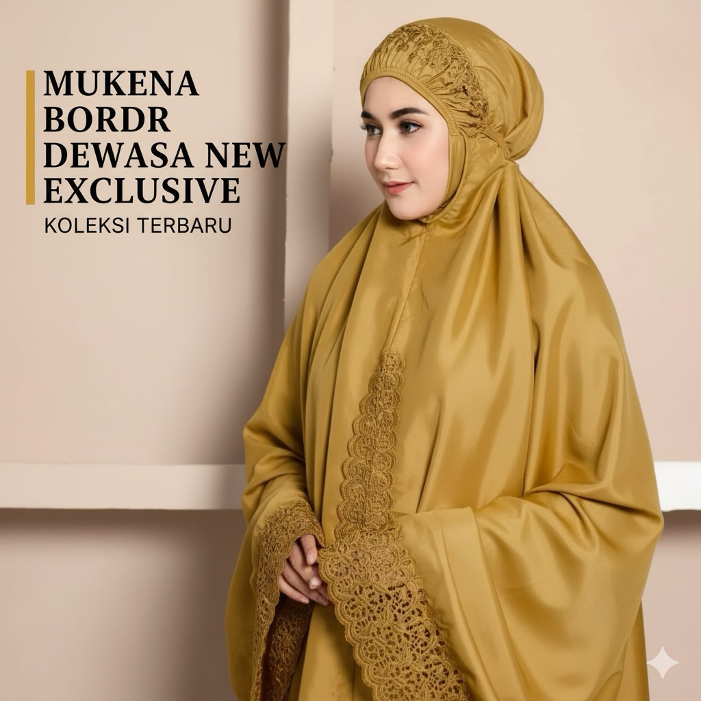 Mukena Full Bordir Murah Dewasa Mukena Siti Khadijah Katun Premium Mewah Mukena Khadijah Jumbo origi