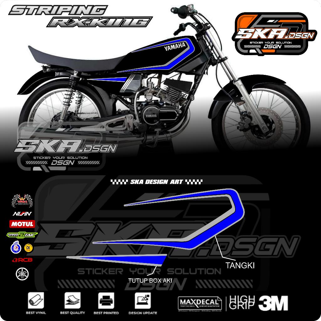 striping lis rx king model 1983 variasi vynil hologram