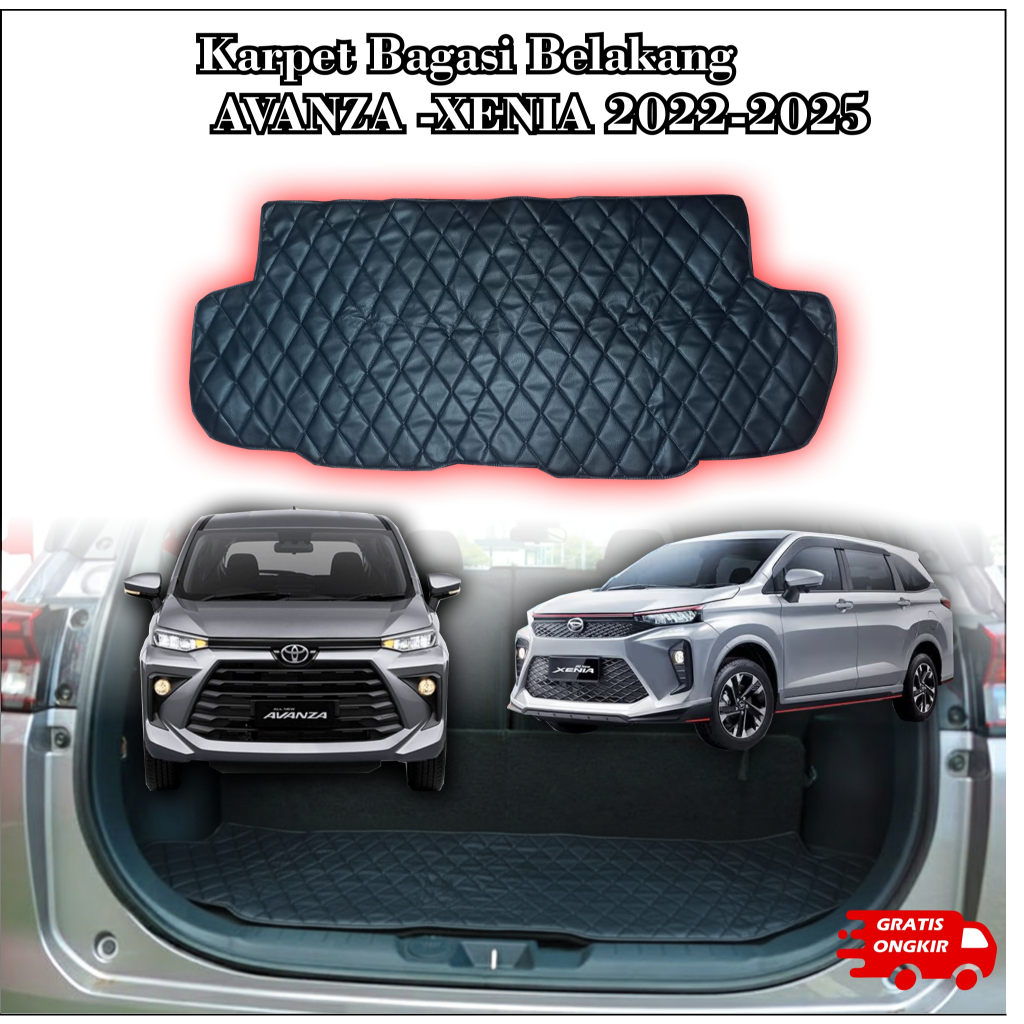 KARPET BAGASI AVANZA & XENIA NEW THN 2022 Sampai 2025 Karpet bagasi Belakang Mobil