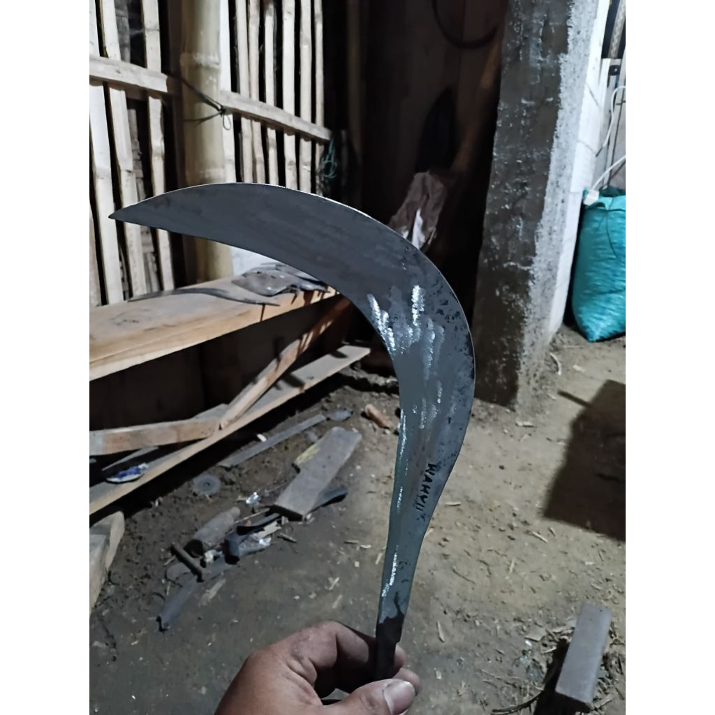 pisau sabit rumput baja super tajam
