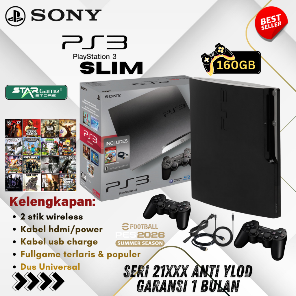 Ps3 Slim Cfw Playstation 3 Seri 21xxx Void Japan
