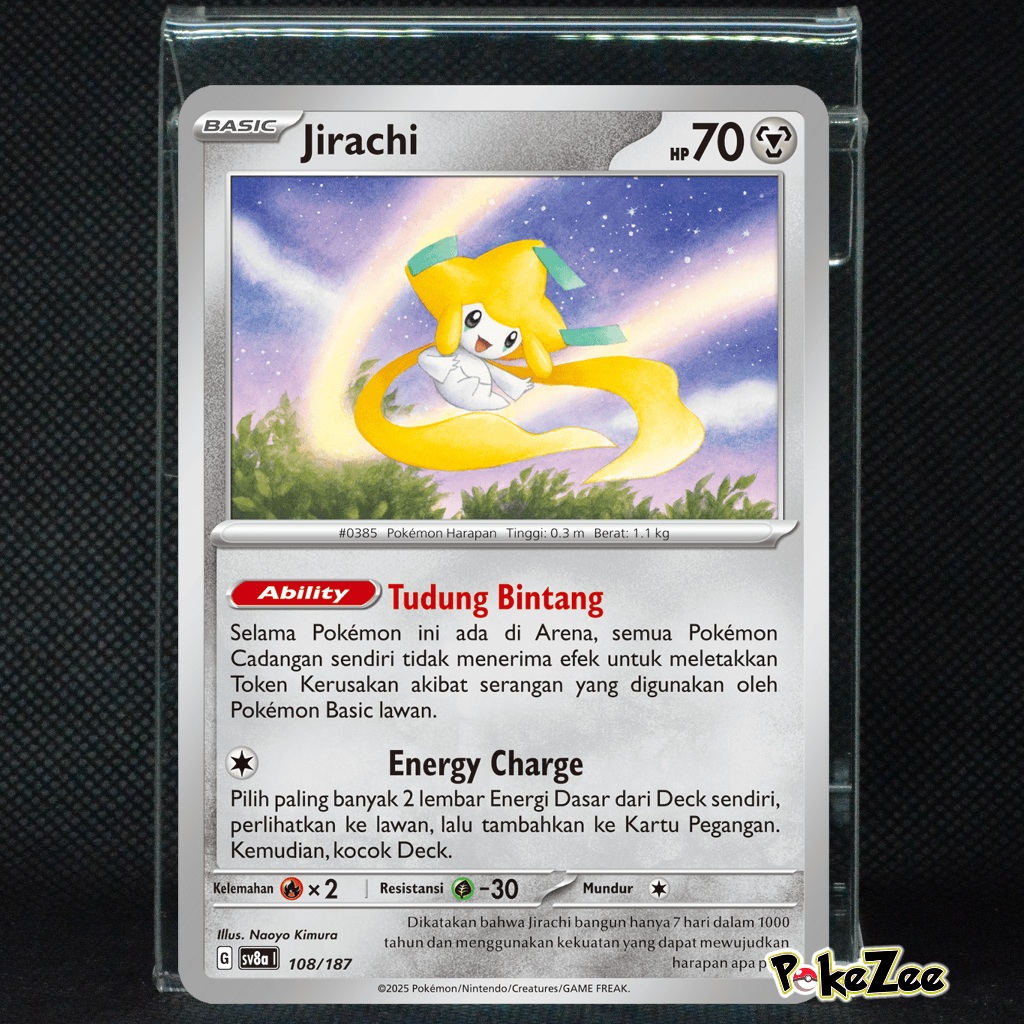 Jirachi sv8a Kartu Pokemon TCG Indonesia seri Festival Terastal ex
