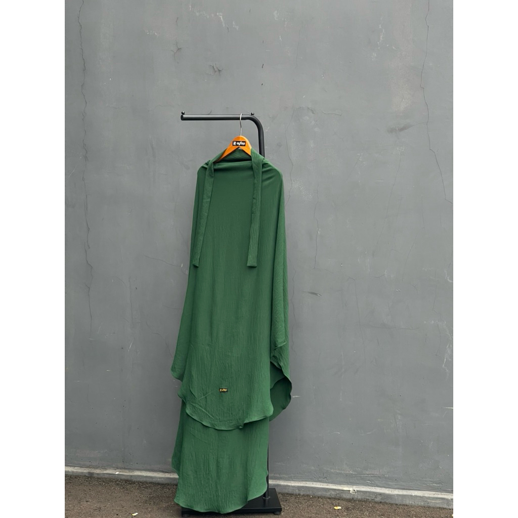 Deena French Khimar Crinkle Airflow Jumbo Ayfira