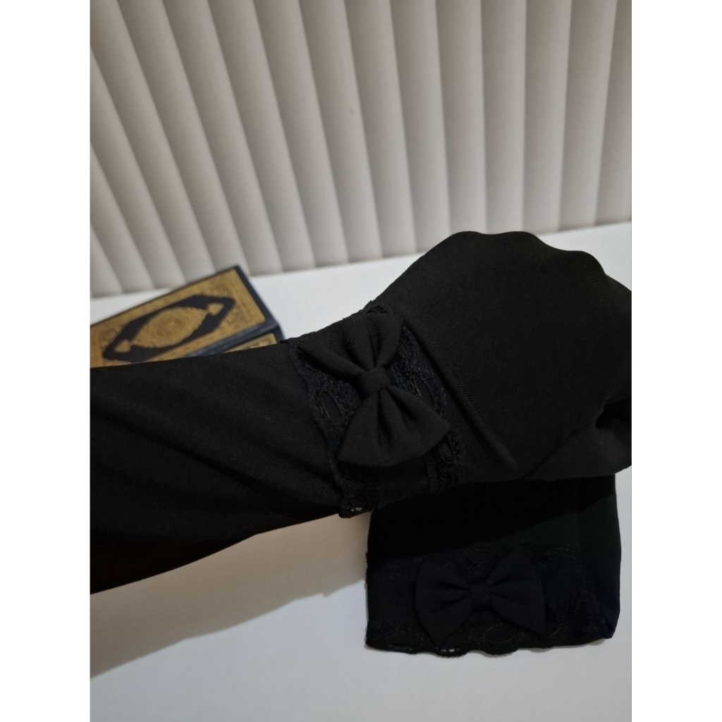 sarung tangan muslimah touchscreen jersey premium