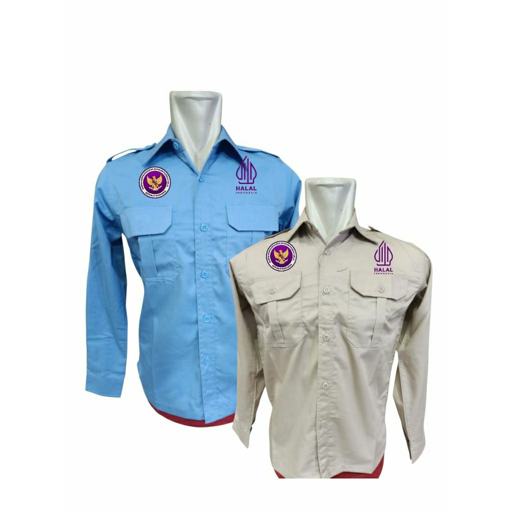 SERAGAM TERBARU PENDAMPING PRODUK HALAL/KEMEJA TERBARU PENDAMPING PRODUK HALAL/ KEMEJA BPJPH/SERAGAM