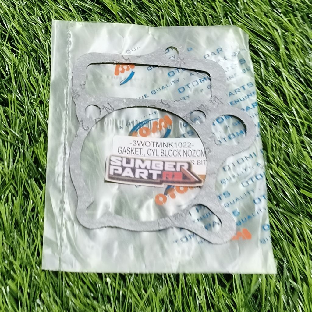 (otomi) nk1022 gasket cylinder blok bawah viar bit 100cc  perpak paking silinder blok boring seher n