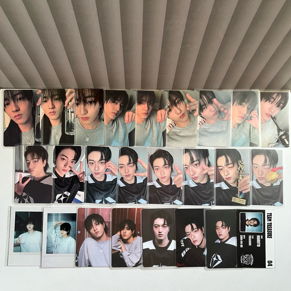 Treasure Photocard PC aab Haruto - Season Greeting 2025 (hockey) polaroid, pob, ld, id card