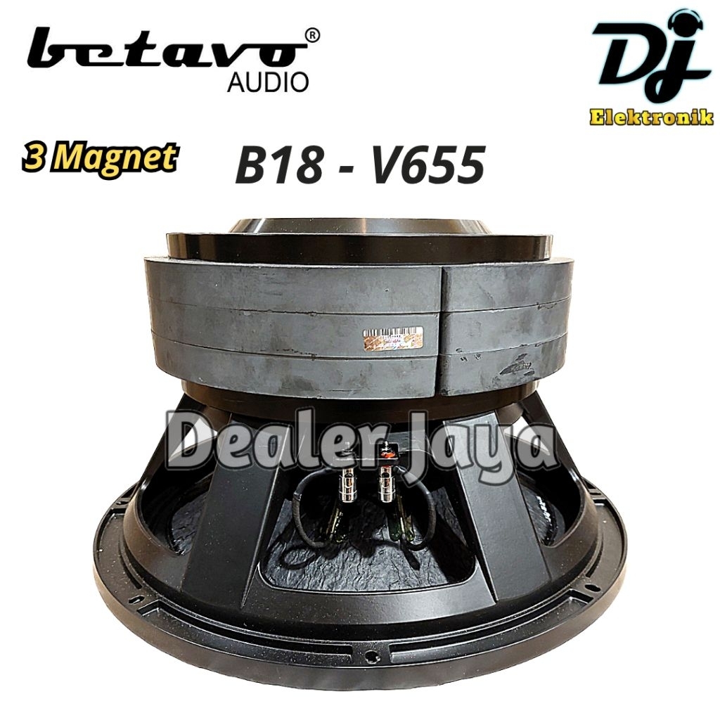 Speaker Komponen Betavo B18 V655 / B 18 V 655 / B18V655 - 18 inch 3 Triple Magnet