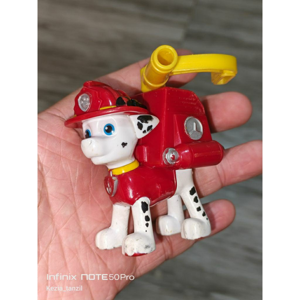 MAINAN FIGURE FIGUR PAW PATROL PAWPATROL ANJING DOGGY DOGY DOGI DOG HEWAN BINATANG ANIMAL MARSHALL M