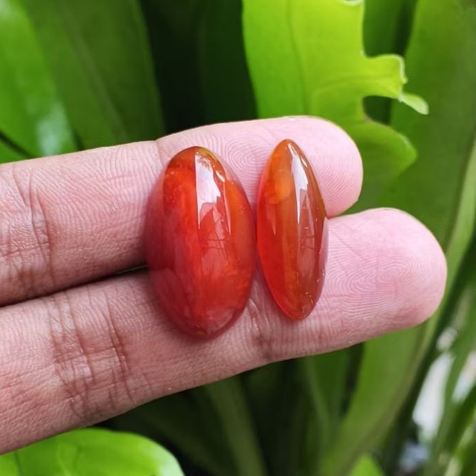 2 pcs batu pandan merah dan nasmer size kantoran