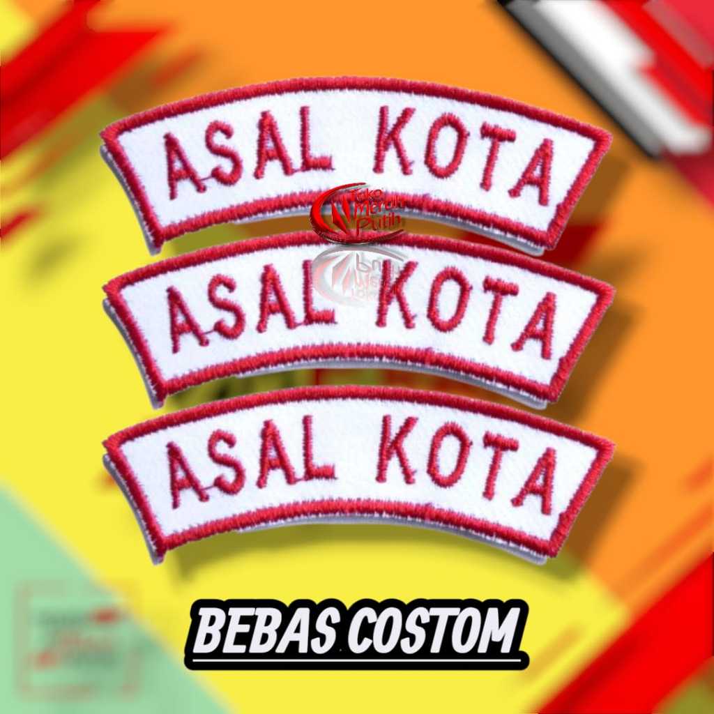 Badge Custom Kwarcab Pramuka Bordir se-Indonesia | Bisa Pilih Kabupaten/Kota | Atribut Seragam Pramu