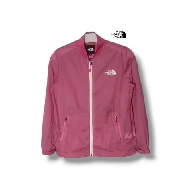 TNF THE NORTH FACE UV Protect Running Pocketable Windbreaker Jacket Pink Size tag 140 10-11 years (P