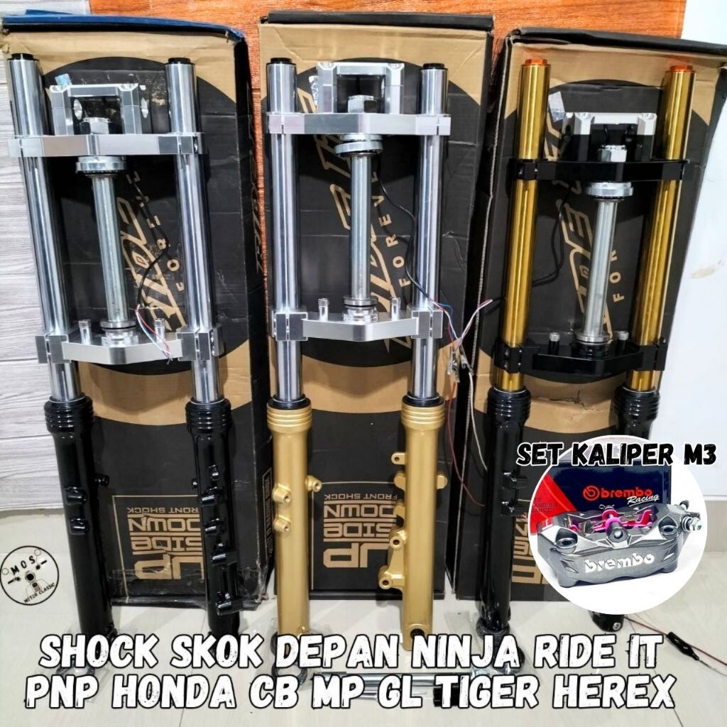 Shock Skok Depan Ride it Ninja RR R AS Gold PNP Honda Gl MP Tiger AS Gold