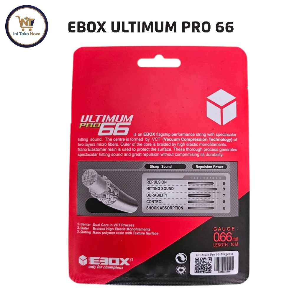 Ebox Senar Badminton Ultimum Pro 66