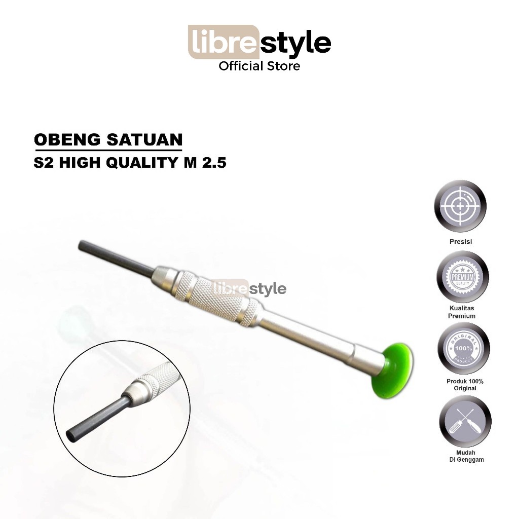 OBENG SATUAN NANCH S2 HIGH QUALITY M2.5 FOR IPHONE 6S ORIGINAL – SCREWDRIVER PRESISI TEKNISI HP