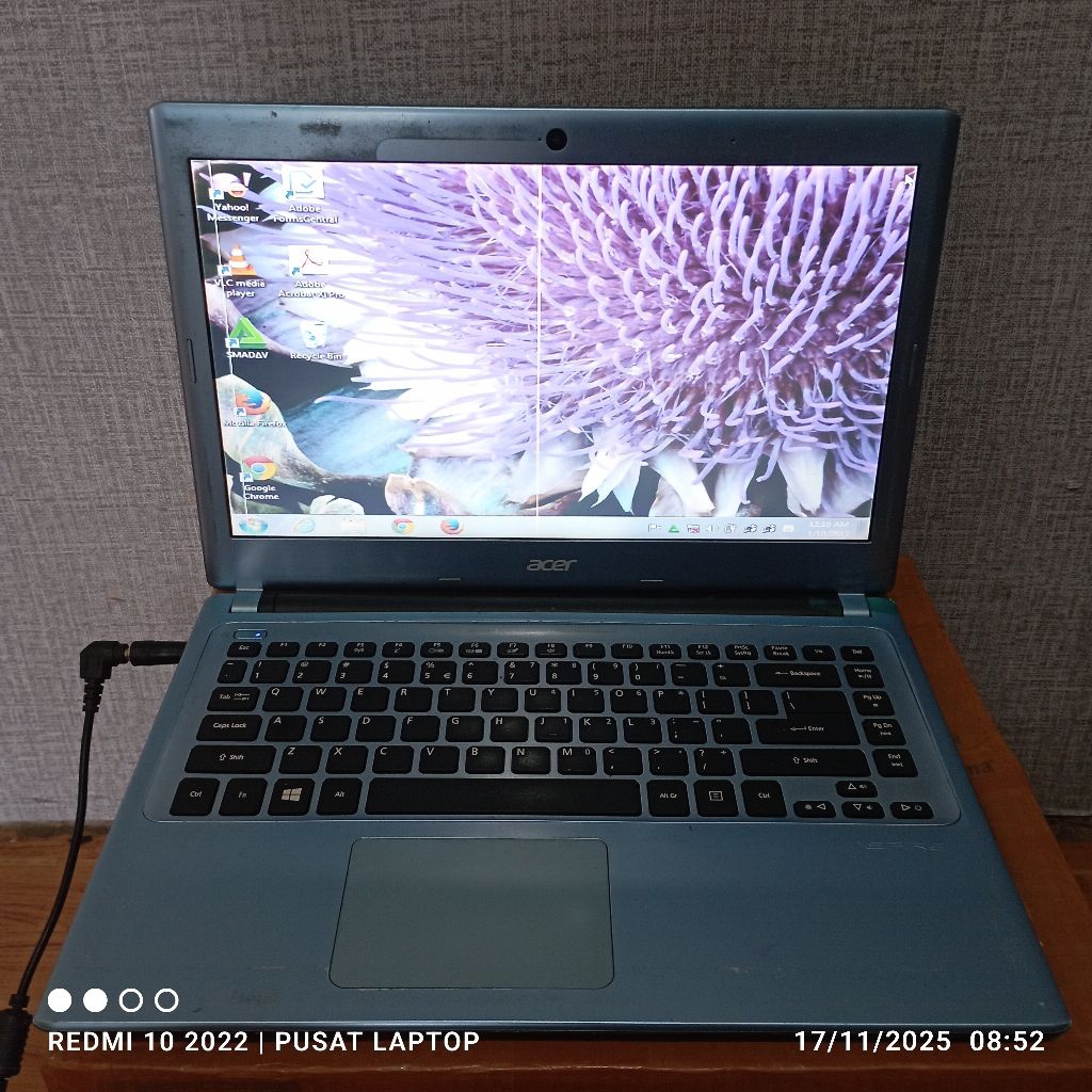 Laptop Acer Aspire V5-431 series prosesor Intel Celeron Ram3gb HDD300gb mesin normal tested minus Lc