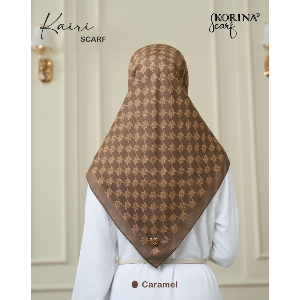 Kairi Pattern by korina, jilbab segiempat, jilbab motif, jilbab korina