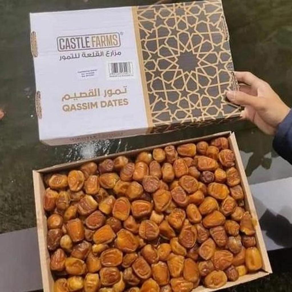 Kurma Sukari 3Kg Castle Farms Premium Organik Al Qasim|Korma Sukkari