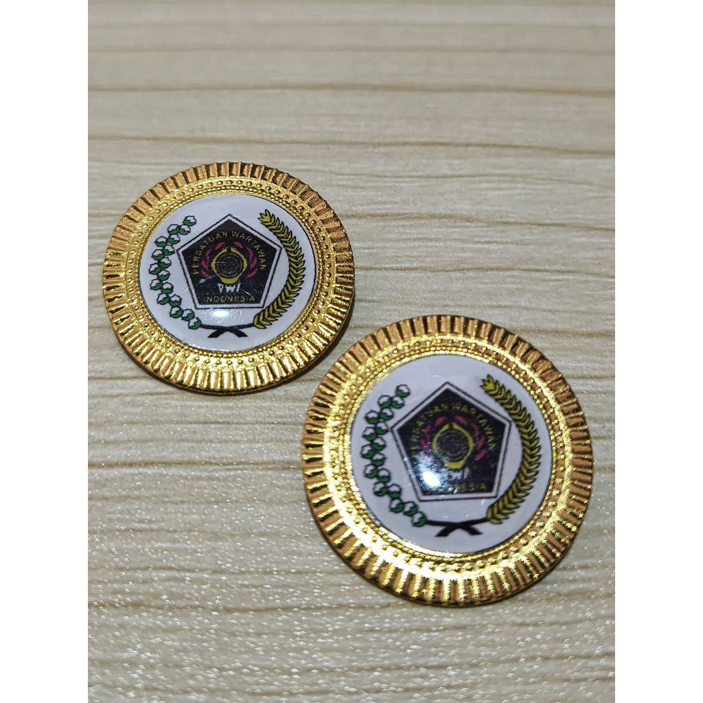 PIN GERIGI PENITI LOGO PWI / PERSATUAN WARTAWAN INDONESIA