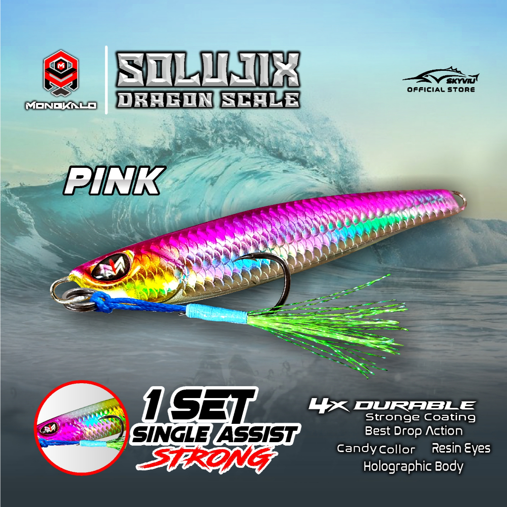 Mongkalo Solujix Sisik-Kecil noGID noMotif Candy 20 Pink