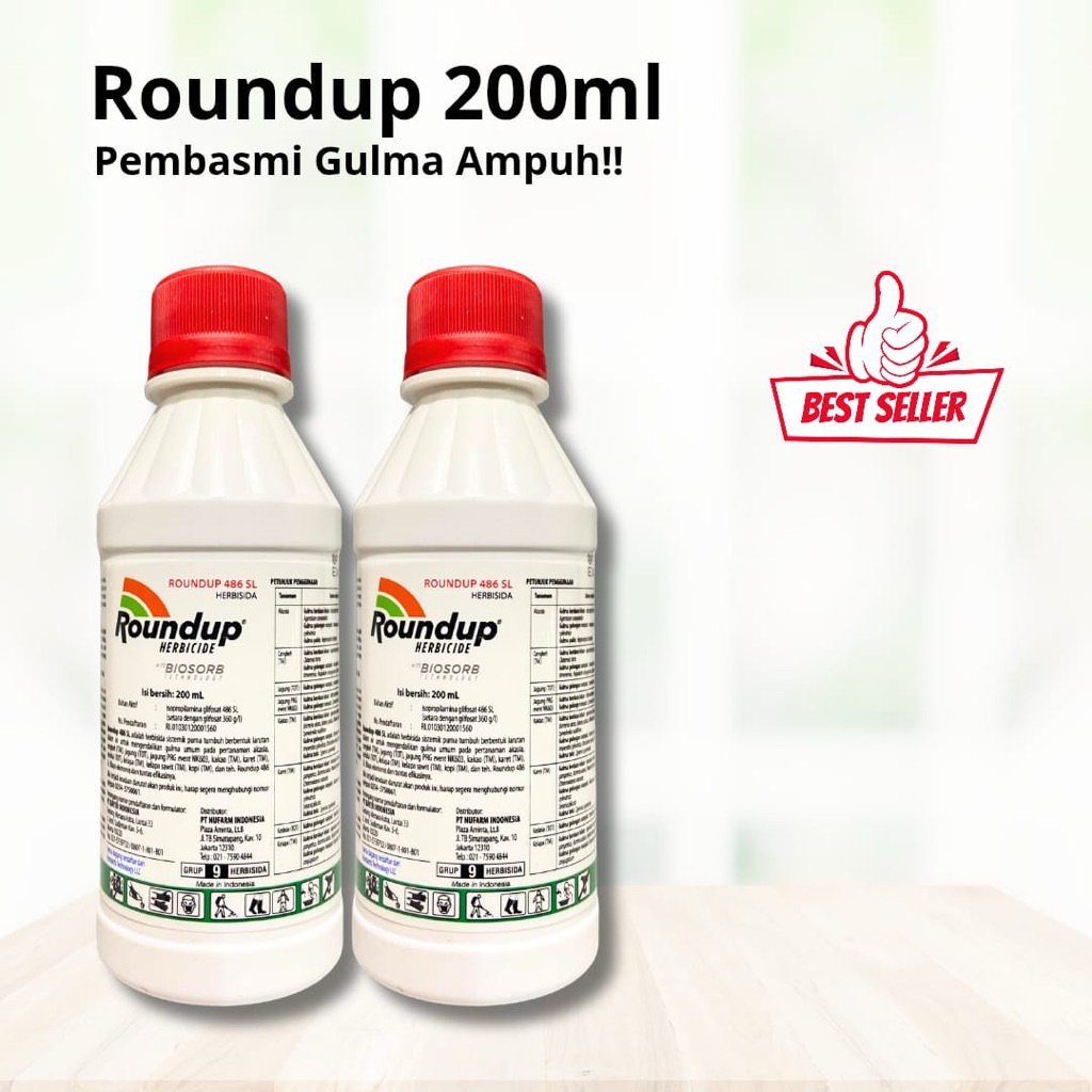 Roundup 200ml Pembasmi Gulma Ampuh-Obat Rumput Roundup-Roundup 200ml Murah