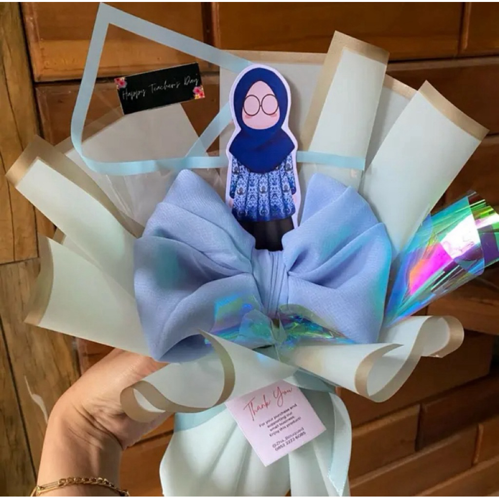 Buket Topper Hijab  hari guru gift