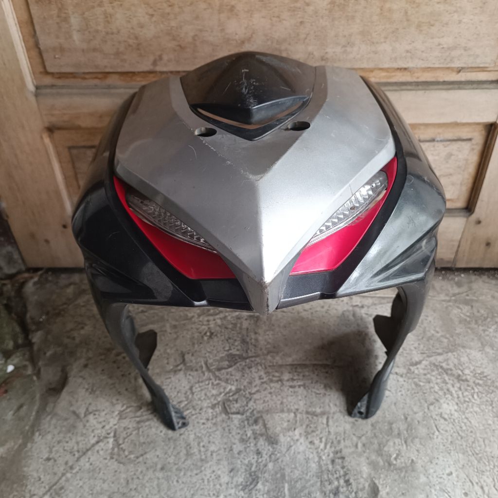 cover front top panel dasi tameng kedok depan honda revo at matic dx original cabutan motor