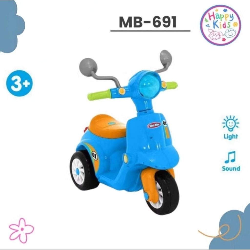 Mainan Anak Motor Scoopy Manual