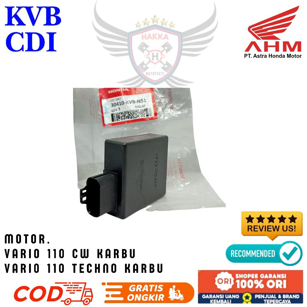 KVB ORIGINAL CDI HONDA VARIO 110 TECHNO,CDI HONDA VARIO 110 KARBU, CDI HONDA VARIO 110 OLD,CDI HONDA