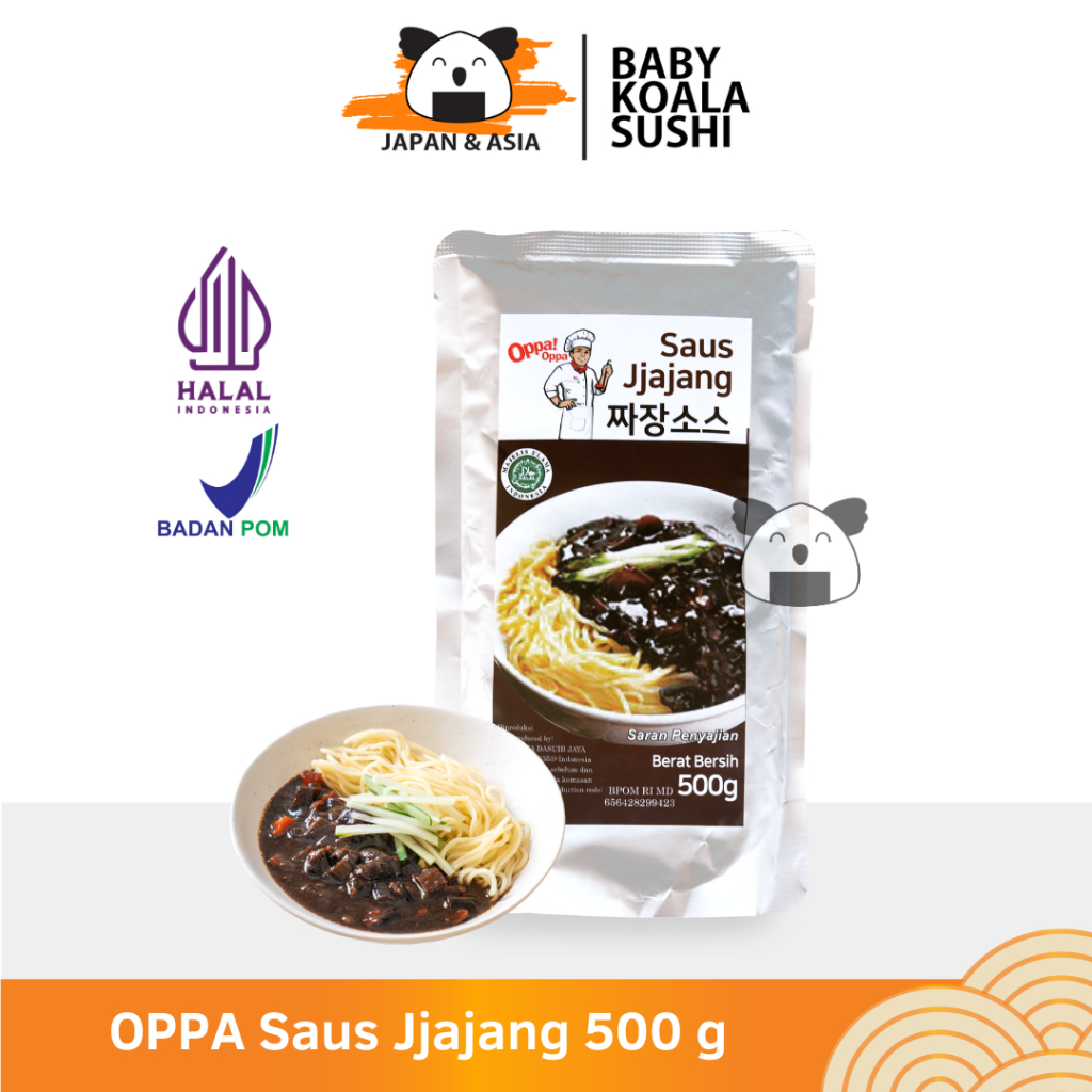 OPPA Saus Jjajang 500 g Halal |  Saus Jajangmyeon |  Pasta Kedelai Hitam