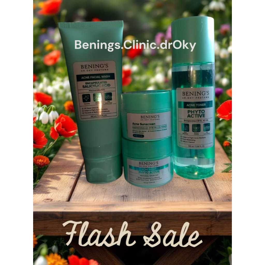 PAKET ACNE  SERIES BENING SKINCARE DR OKY PRATAMA BENING'S CLINIC - BENINGS CLINIC