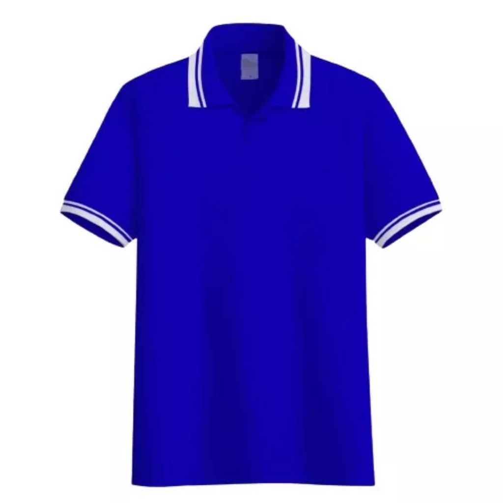 Kaos polos - Polo Putih polo shirt pria | kaos kerah pria polo shirt lengan pendek Biru