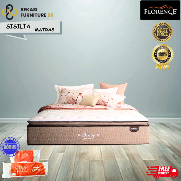 FLORENCE Springbed Hanya Kasur ( Sisilia ) Mattress Only uk 100,120,160,180,200x200