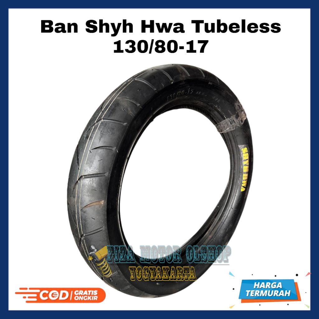 Ban 130/80-17 Tubeless Shyh Hwa Ban Tubles 130/80 Ring 17