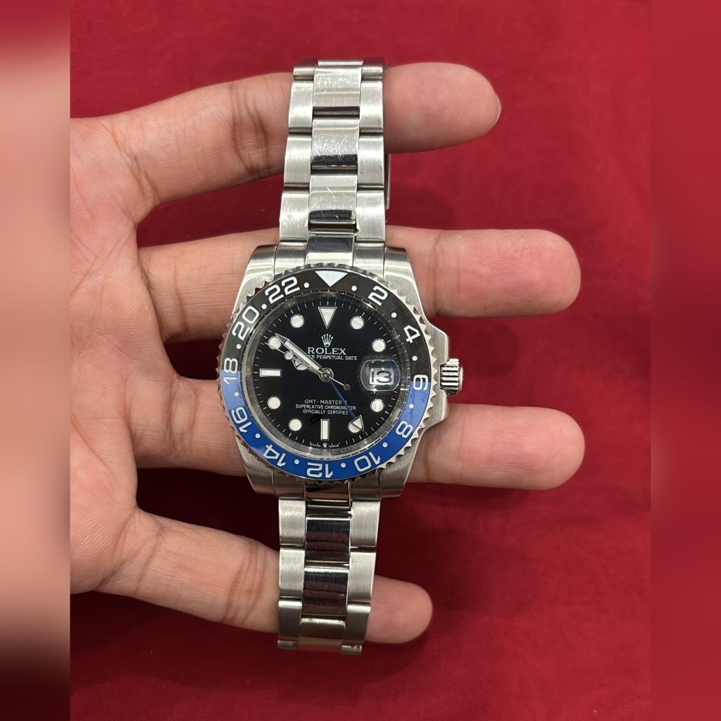 jam rolex gmt master ii batman
