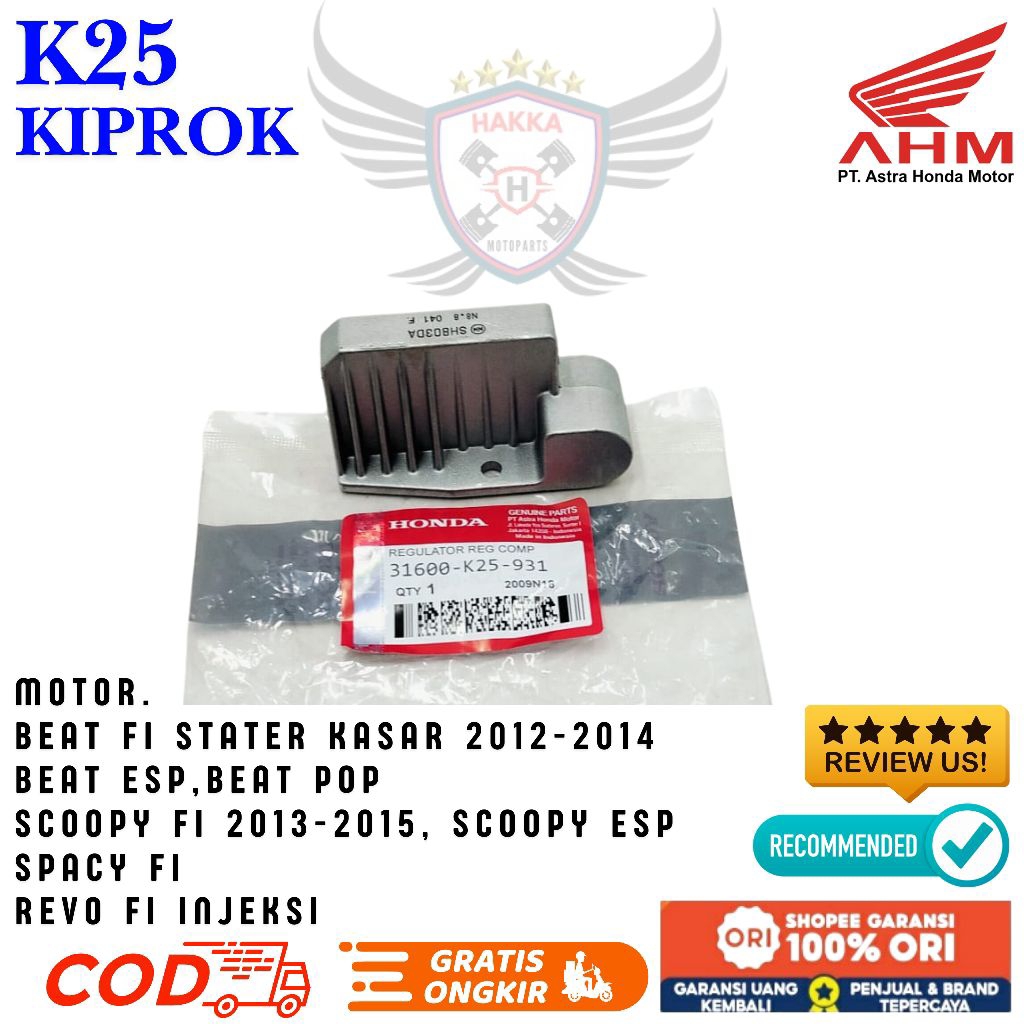 K25 ORIGINAL KIPROK HONDA BEAT FI STATER KASAR, KIPROK HONDA BEAT ESP, KIPROK HONDA BEAT POP,KIPROK 